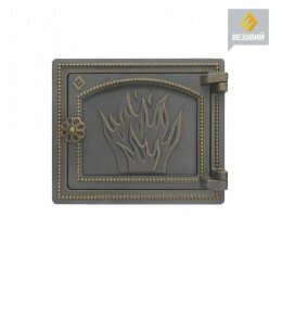 Дверка печная Везувий ДТ-3 (бронза)